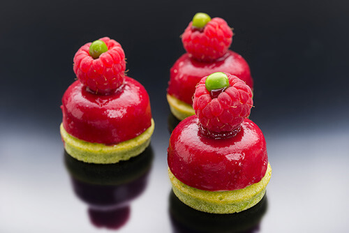 La framboise aux petits pois (finition framboise)