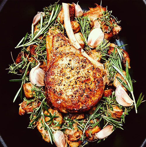 Côte de veau “grain de soie”