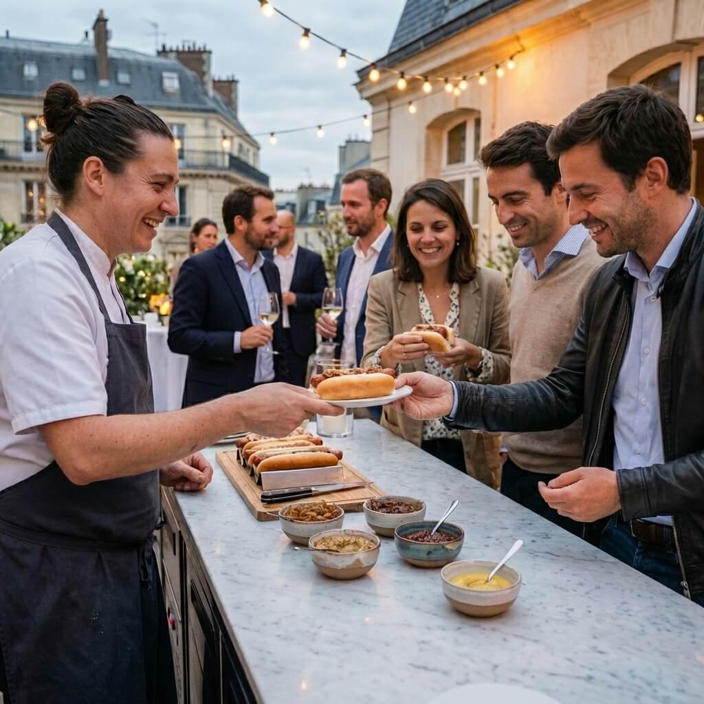 Photo d'une animation hotdog